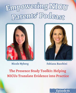 What does it take to create meaningful, lasting change in the NICU?

The answer isn’t just more research. It’s turning research into action.

In this episode of the Empowering NICU Parents Podcast, I’m honored to welcome my friend and colleague, Fabiana Bacchini, Executive Director of the Canadian Premature Babies Foundation and one of the world’s leading voices in family partnership and family-centered neonatal care.

Together, we share the story behind the Presence Study Toolkit—how the groundbreaking Presence Study evolved into a practical implementation guide that helps NICUs translate research into meaningful, sustainable practice change.

It was an incredible privilege to serve alongside Fabiana as one of the lead authors of this toolkit, working with an extraordinary team of clinicians, researchers, parent advocates, and healthcare leaders who shared one vision: helping NICUs move from evidence to action.

One of the most important messages from this episode is simple:
Parents are not visitors. They are essential caregivers.

And meaningful change doesn’t happen all at once.

Start with one chapter. One recommendation. One small change.

Because small changes, rooted in purpose and guided by the why, have the power to transform the NICU experience for generations of babies and families.

🎧 Listen to the episode and download the FREE Presence Study Toolkit from the Family-Centered Care Task Force website (link in my bio/comments).

Thank you to AngelEye Health for sponsoring the development of the toolkit and for their ongoing commitment to family-centered care and to ensuring NICU families are informed, involved, and supported.

Together, we can create a better NICU experience for every babyand every family.

#nicubaby #nicunurse #nicuparents #nicumom #familycentered